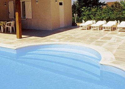 Scalinata in acrilico Romana per piscine interrate
